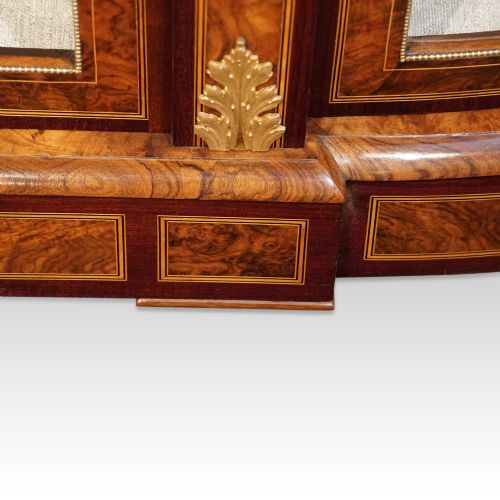 fig 2. Victorian walnut credenza display cabinet