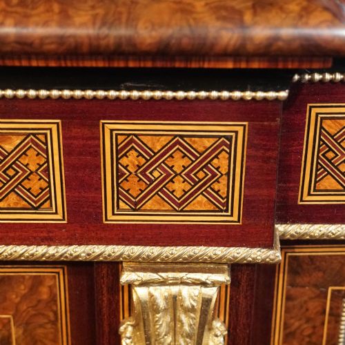 fig 5. Victorian walnut credenza display cabinet