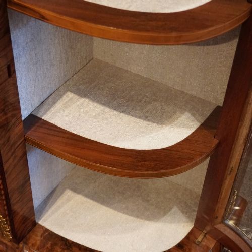 fig 6. Victorian walnut credenza display cabinet