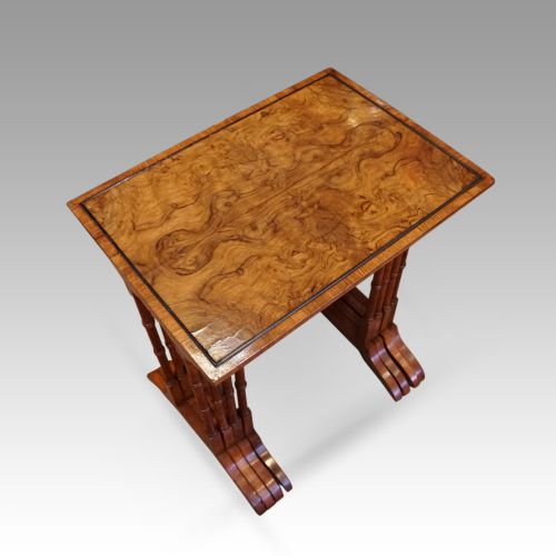 fig 1. Edwardian walnut quartetto nest of tables