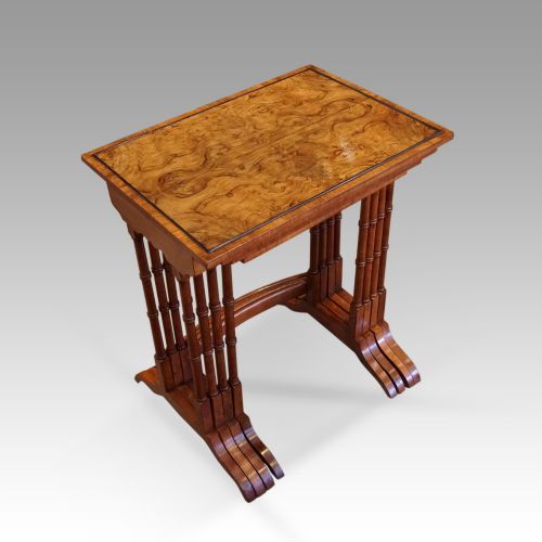 fig 2. Edwardian walnut quartetto nest of tables