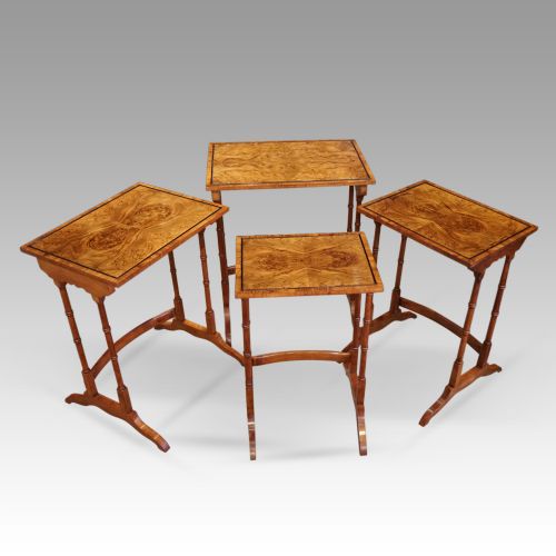 fig 5. Edwardian walnut quartetto nest of tables