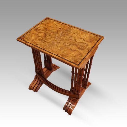 fig 6. Edwardian walnut quartetto nest of tables