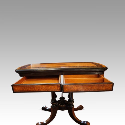fig 1. Victorian ebonised card table