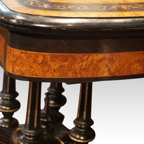 fig 4. Victorian ebonised card table