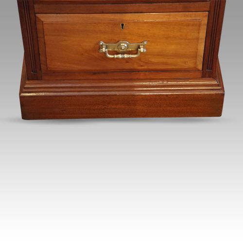 fig 6. Edwardian walnut Maples & co pedestal desk