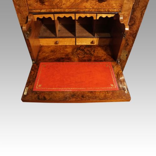 fig 4. Victorian burr walnut Wellington chest