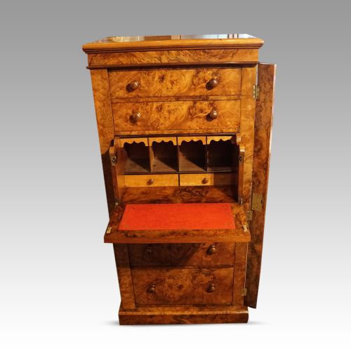 fig 5. Victorian burr walnut Wellington chest