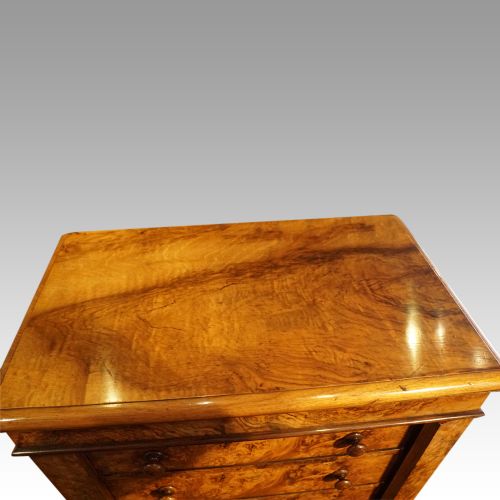 fig 8. Victorian burr walnut Wellington chest