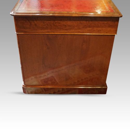 fig 5. Victorian mahogany pedestal desk
