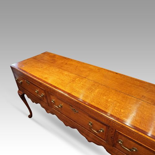 fig 6. Antique oak dresser base
