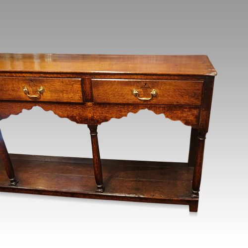 fig 3. Antique oak dresser base