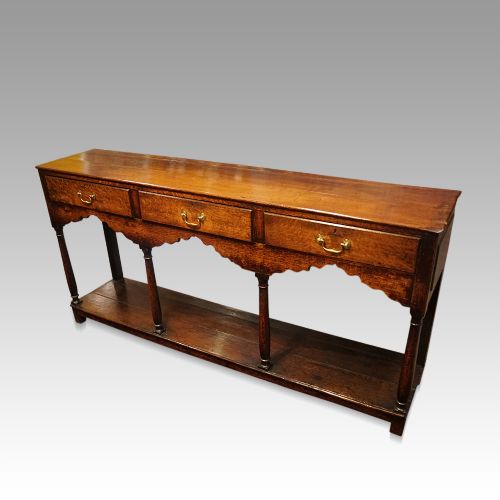 fig 4. Antique oak dresser base