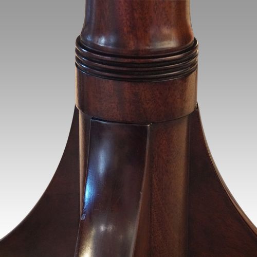 fig 2. George V mahogany twin pillar dining table
