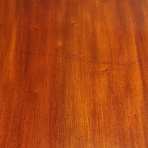 fig 5. George V mahogany twin pillar dining table