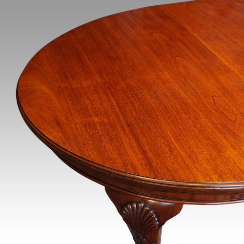 fig 6. Edwardian mahogany extending dining table
