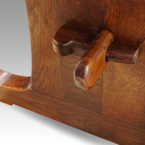 fig 4. Large Edwardian oak refectory table