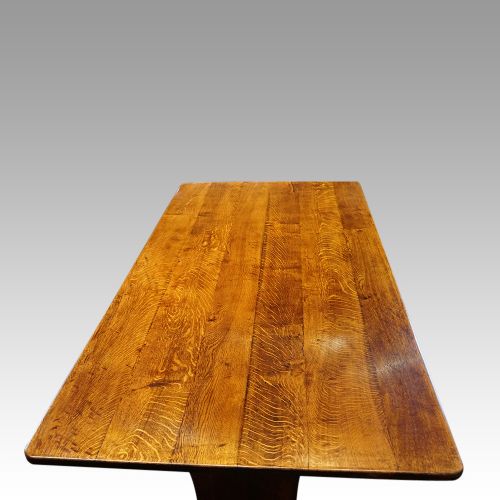 fig 5. Large Edwardian oak refectory table