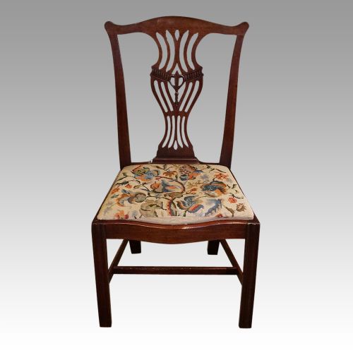 fig 2. Set of 12 Georgian Chippendale mahogany dining chairs