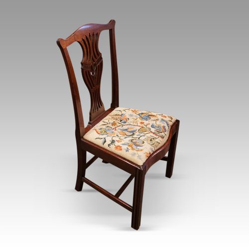 fig 3. Set of 12 Georgian Chippendale mahogany dining chairs