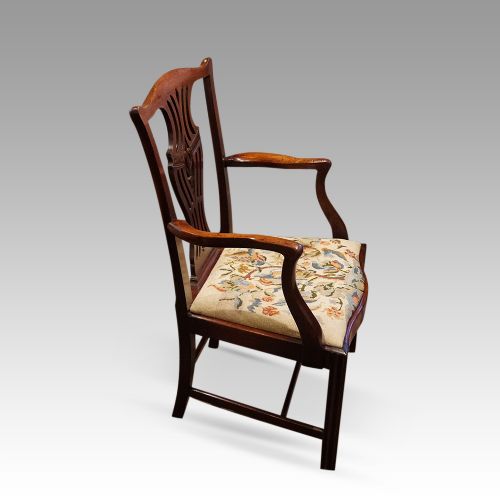 fig 7. Set of 12 Georgian Chippendale mahogany dining chairs