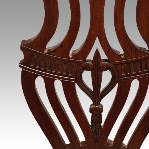 fig 8. Set of 12 Georgian Chippendale mahogany dining chairs