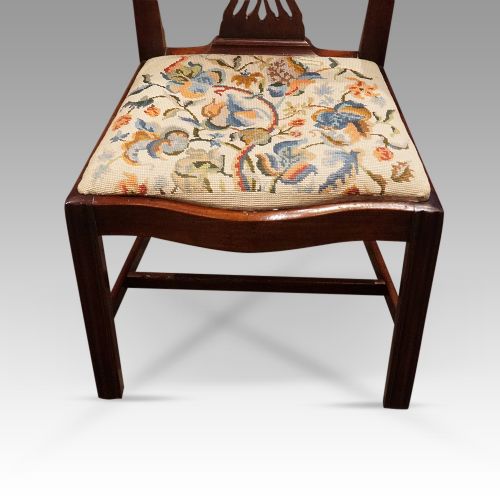 fig 9. Set of 12 Georgian Chippendale mahogany dining chairs