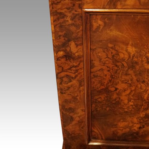 fig 4. Victorian burr walnut pedestal desk