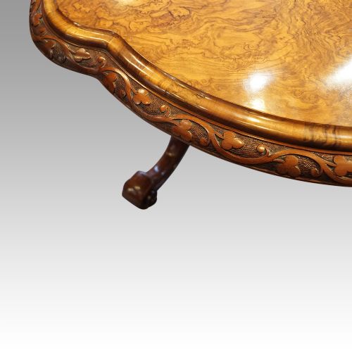 fig 2. Victorian shaped walnut loo table