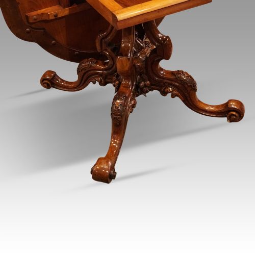 fig 8. Victorian shaped walnut loo table