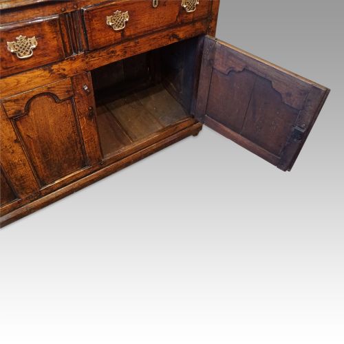 fig 2. Antique oak cupboard dresser base