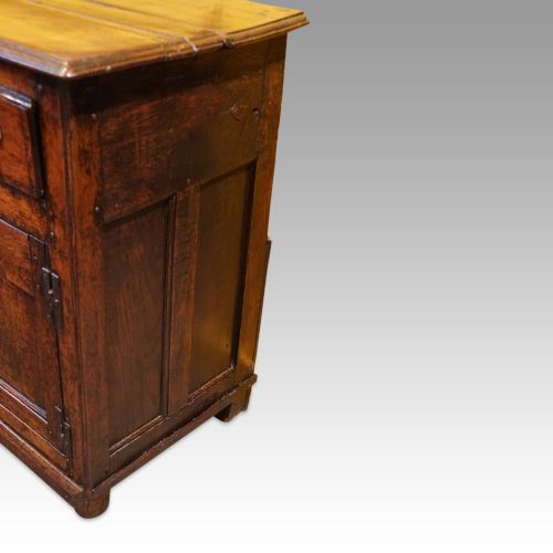 fig 5. Antique oak cupboard dresser base