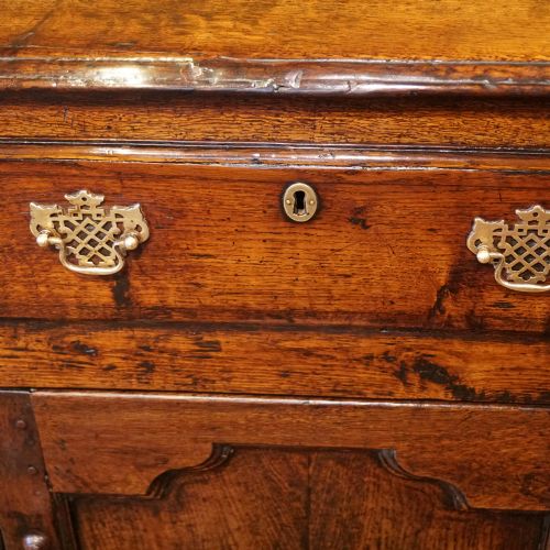 fig 9. Antique oak cupboard dresser base