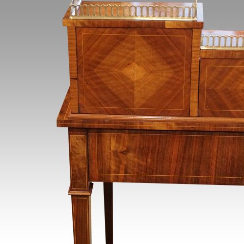 fig 1. Edwardian walnut bon heur du jour