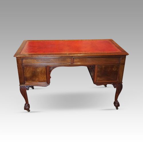 fig 8. Edwardian Chippendale mahogany desk