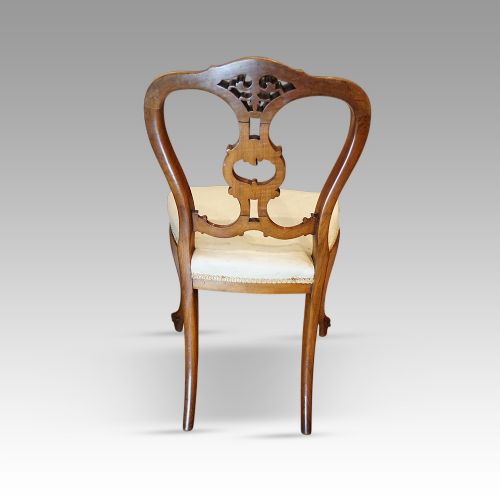 fig 6. Set of 8 Victorian walnut dining chairs