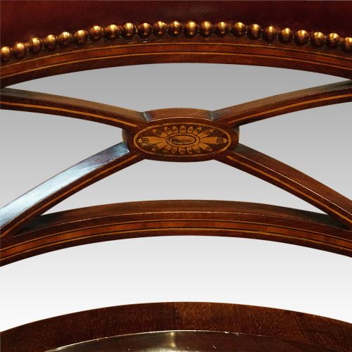 fig 2. Edwardian inlaid swivel desk chair