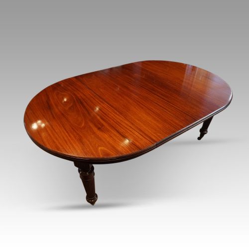 fig 1. Large Edwardian circular extending dining table