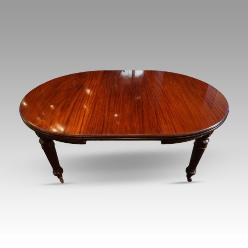 fig 4. Large Edwardian circular extending dining table