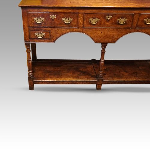 fig 1. Antique oak dresser base