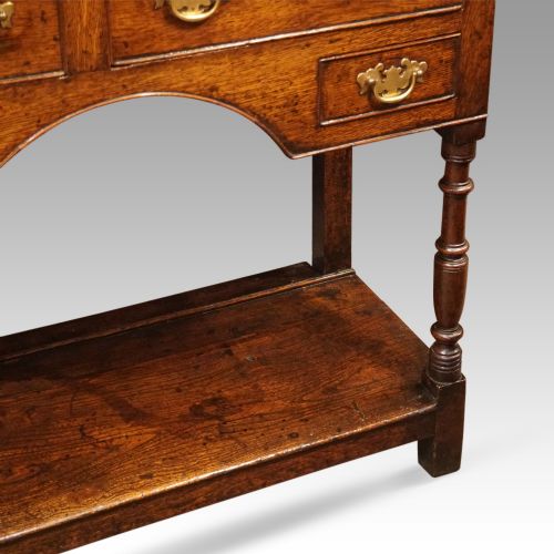 fig 5. Antique oak dresser base