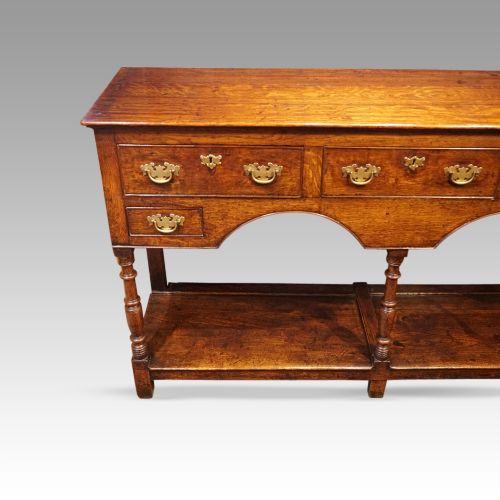 fig 7. Antique oak dresser base