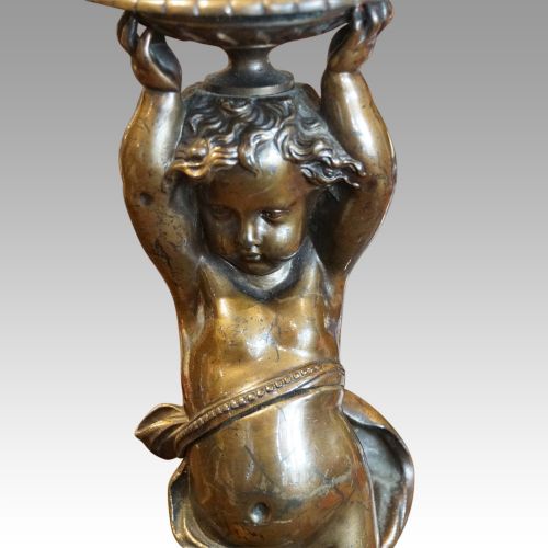 fig 3. Pair of antique bronze table lamps