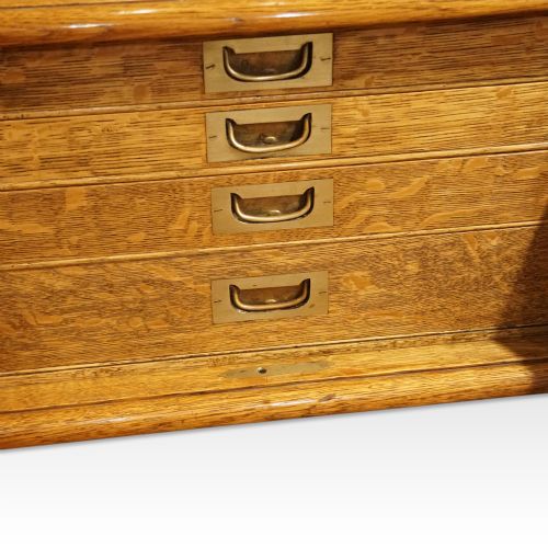 fig 2. Victorian oak collectors cabinet