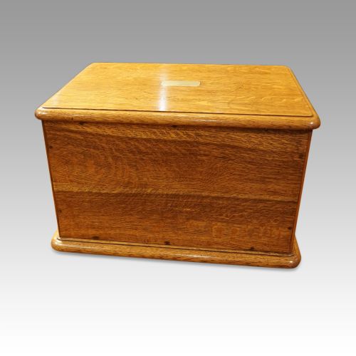 fig 3. Victorian oak collectors cabinet