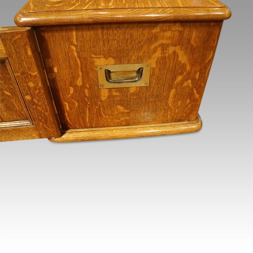 fig 6. Victorian oak collectors cabinet