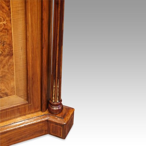 fig 2. Victorian inlaid walnut pier cabinet