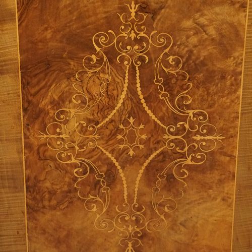 fig 4. Victorian inlaid walnut pier cabinet