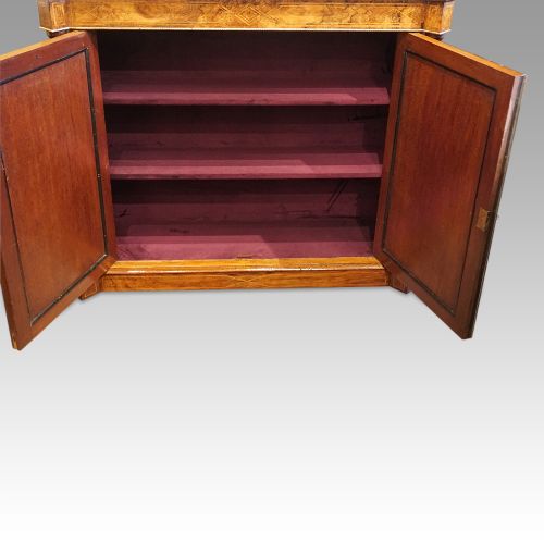 fig 5. Victorian inlaid walnut pier cabinet