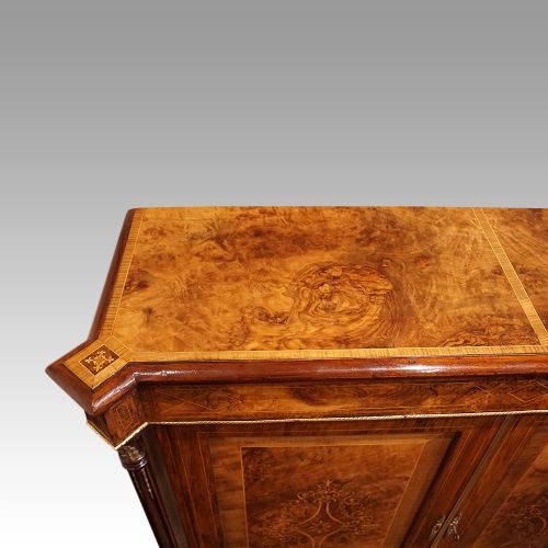 fig 6. Victorian inlaid walnut pier cabinet